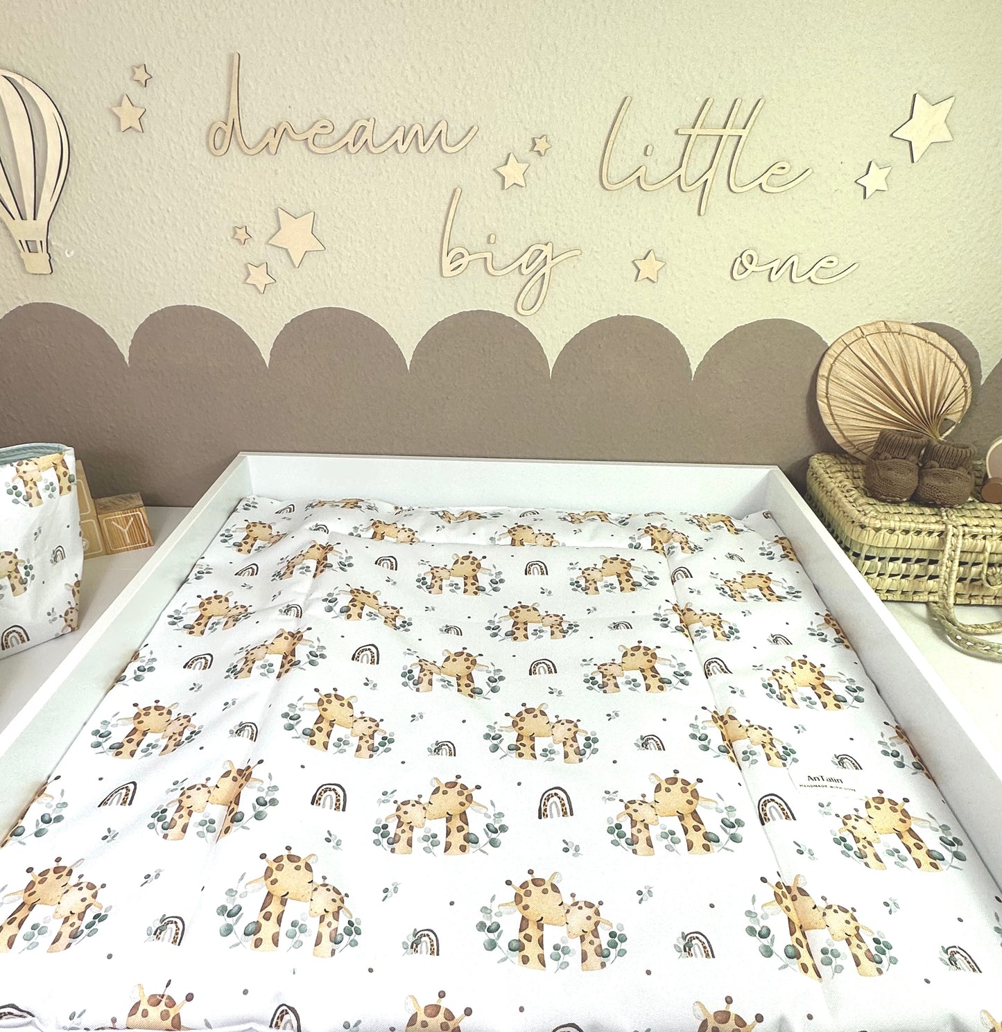 Wickelauflage wasserabweisend kleine Giraffe