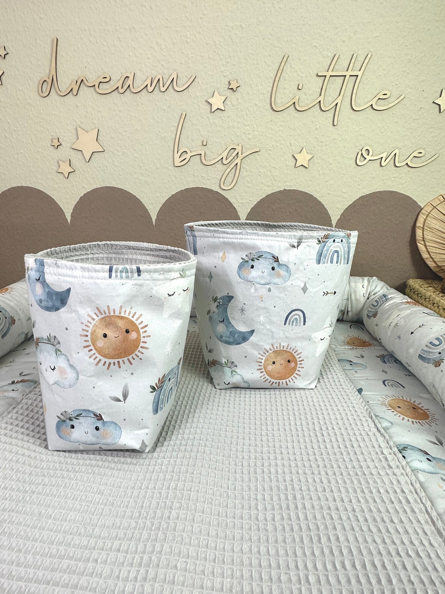 Utensilo Boho Baby Boy, Waffelpique grau