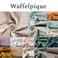 Wickelauflagen Set 5tlg. Rainbow Waffelpique hell beige